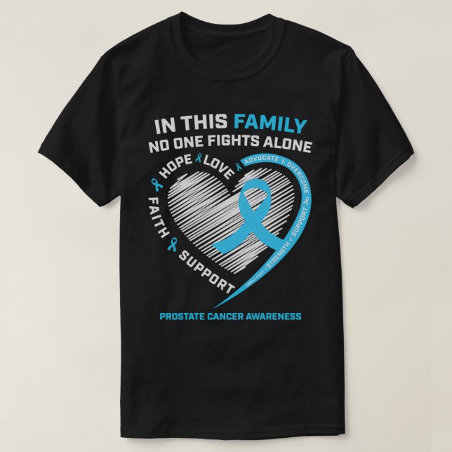 Camiseta Sensibilización sobre el cáncer de próstata de los (Diseño del anverso)