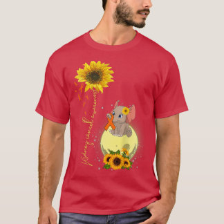 Camiseta sensibilización sobre el cáncer de riñón de giraso