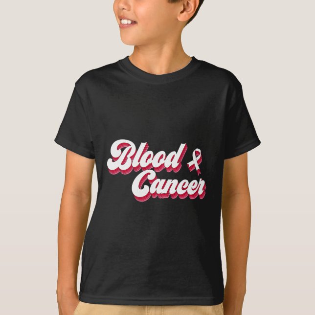 Camiseta Sensibilización sobre el cáncer de sangre estético (Anverso)