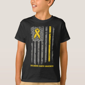 Camiseta Sensibilización sobre el cáncer infantil con bande