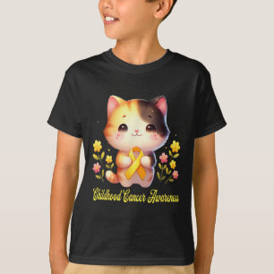 Camiseta Sensibilización sobre el Cáncer Infantil con Cinta