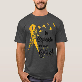Camiseta Sensibilización Sobre El Cáncer Infantil En Septie
