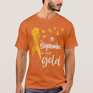 Camiseta Sensibilización Sobre El Cáncer Infantil En Septie