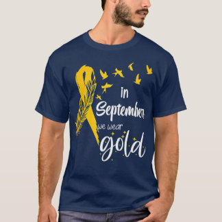 Camiseta Sensibilización Sobre El Cáncer Infantil En Septie