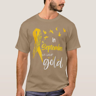 Camiseta Sensibilización Sobre El Cáncer Infantil En Septie