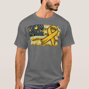 Camiseta Sensibilización sobre el cáncer infantil para homb