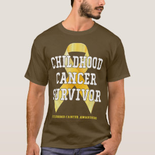 Camiseta Sensibilización sobre el cáncer infantil Supervivi