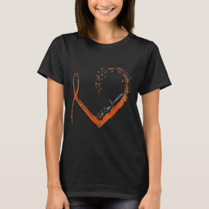Camiseta Sensibilización sobre el corazón elegante