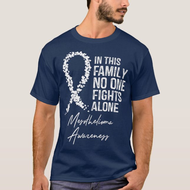 Camiseta Sensibilización Sobre El Mesotelioma En Esta Famil (Anverso)