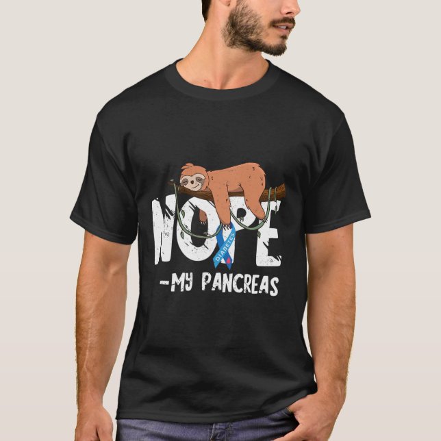 Camiseta Sensibilización sobre el páncreas Diabetes de azúc (Anverso)