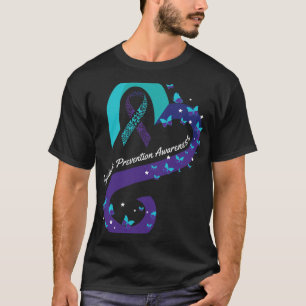 Camiseta Sensibilización sobre el suicidio en la mariposa c
