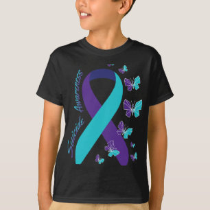 Camiseta Sensibilización sobre el suicidio en mariposa Salu