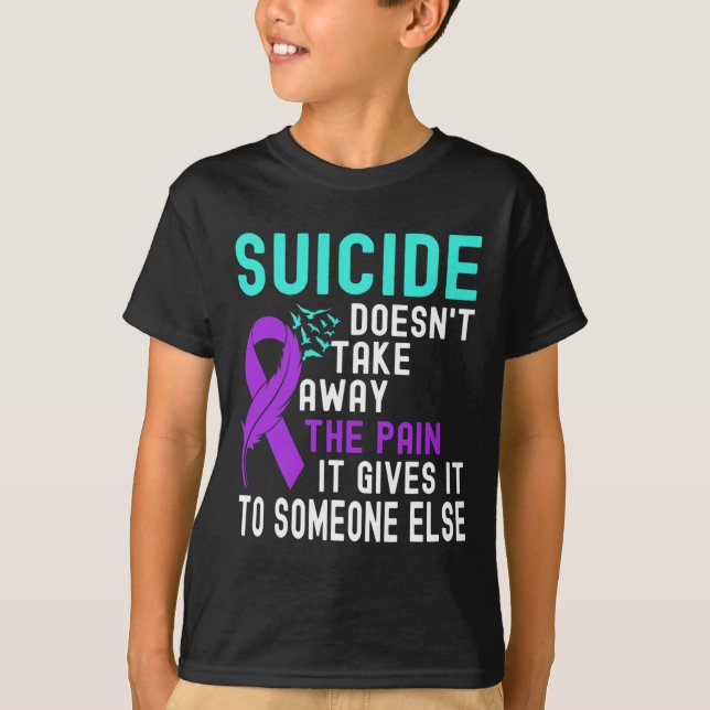 Camiseta Sensibilización sobre el suicidio Prevención del s (Anverso)