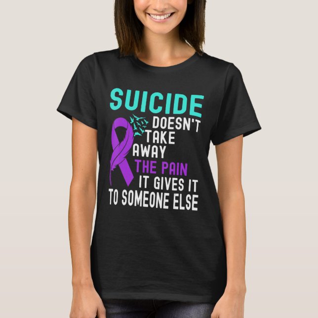 Camiseta Sensibilización sobre el suicidio Prevención del s (Anverso)