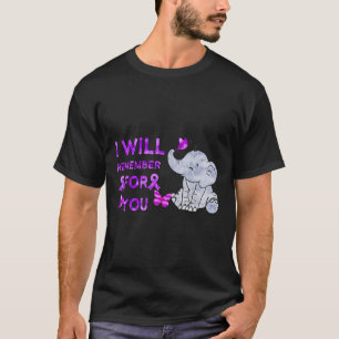 Camiseta Sensibilización sobre Heimerheimer Elefante Cuerdo