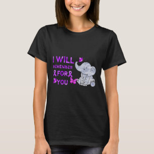 Camiseta Sensibilización sobre Heimerheimer Elefante Cuerdo