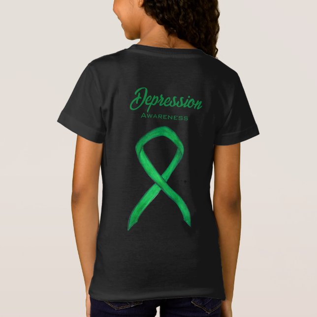 Camiseta Sensibilización sobre la depresión Cinta Arte Pers (Reverso)