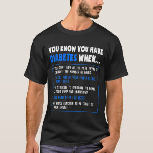 Camiseta Sensibilización sobre la diabetes Diabetes Tipo 1
