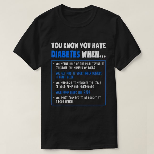 Camiseta Sensibilización sobre la diabetes Diabetes Tipo 1  (Diseño del anverso)