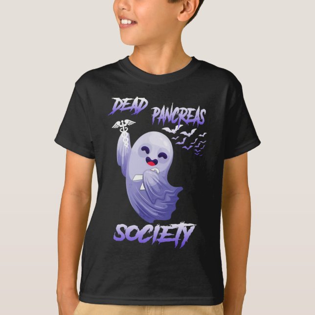 Camiseta Sensibilización sobre la diabetes Muerte Sociedad  (Anverso)