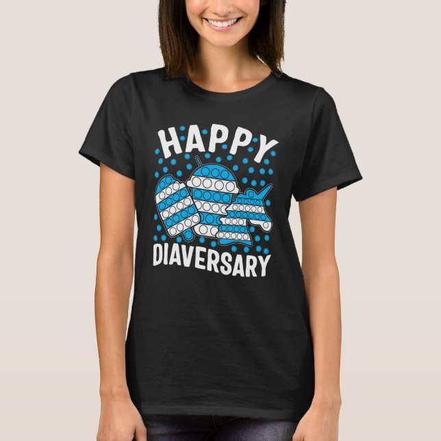 Camiseta Sensibilización sobre la diabetes: ¿Qué pasa con e (Anverso)