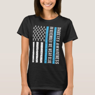 Camiseta Sensibilización sobre la diabetes T1D En Noviembre
