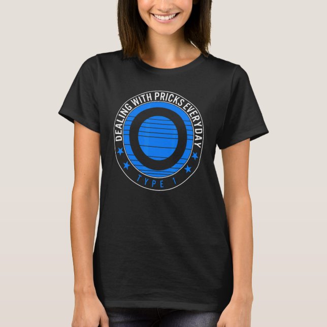 Camiseta Sensibilización sobre la diabetes T1d frente a los (Anverso)