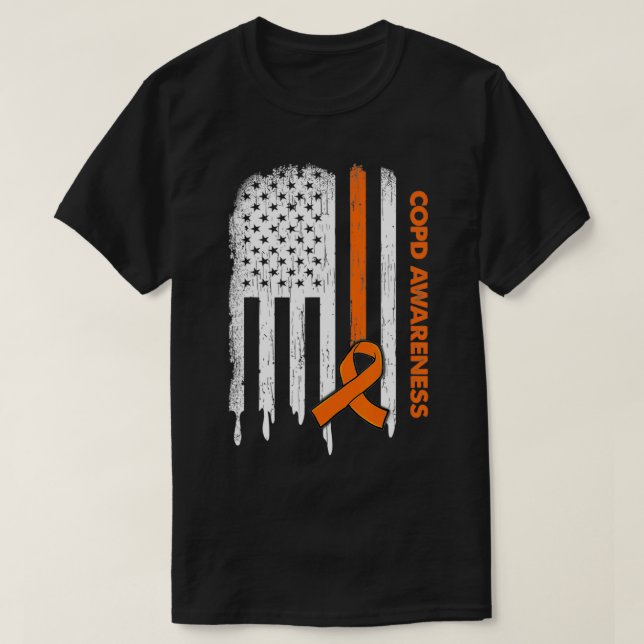Camiseta Sensibilización sobre la EEUU del Naranja de la ba (Diseño del anverso)