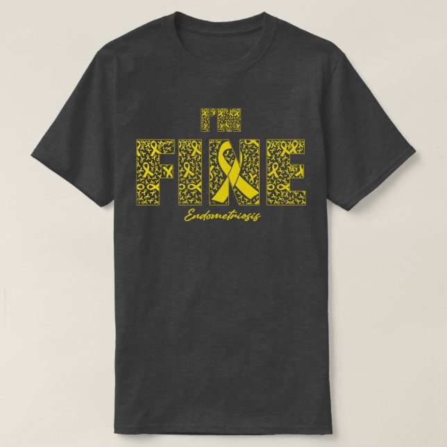 Camiseta Sensibilización Sobre La Endometriosis Cinta Fina  (Diseño del anverso)
