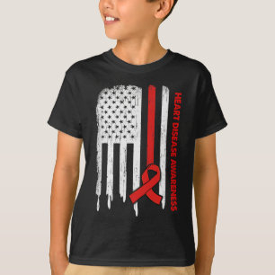 Camiseta Sensibilización sobre la enfermedad cardíaca de la