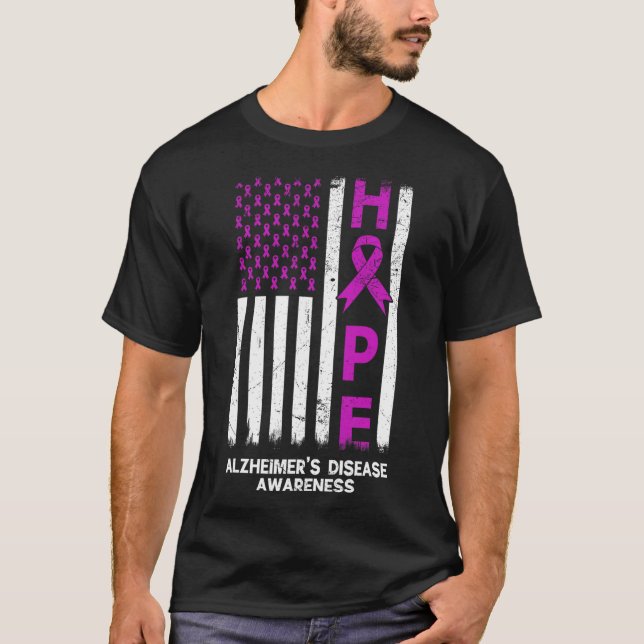 Camiseta Sensibilización sobre la enfermedad de Alzheimer p (Anverso)