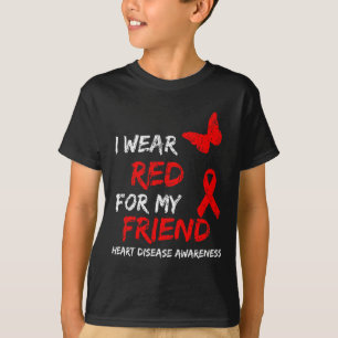 Camiseta Sensibilización sobre la enfermedad que uso de roj