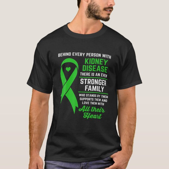 Camiseta Sensibilización sobre la enfermedad renal Apoyo a  (Anverso)