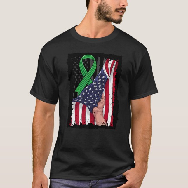 Camiseta Sensibilización sobre la enfermedad renal Bandera  (Anverso)