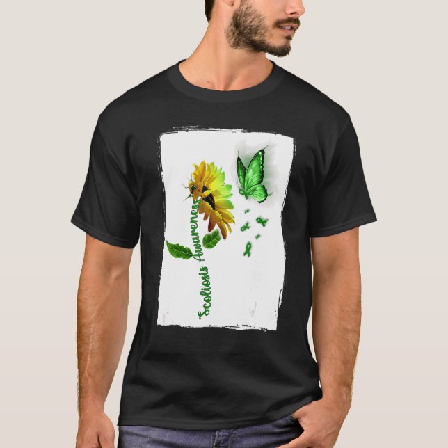 Camiseta Sensibilización Sobre La Escoliosis Del Giro De Ma (Anverso)