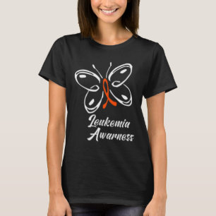 Camiseta Sensibilización sobre la leucemia aml en la maripo