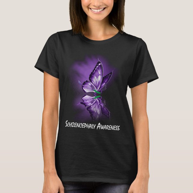 Camiseta Sensibilización sobre la mariposa Cinta Schizencef (Anverso)