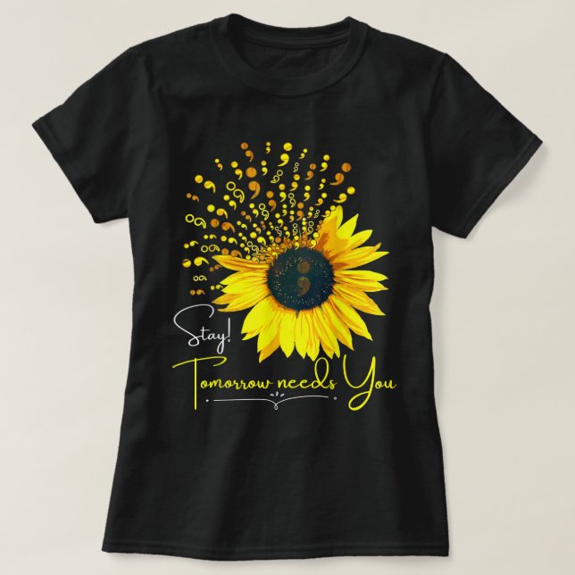 Camiseta Sensibilización sobre la prevención del suicidio S (Diseño del anverso)