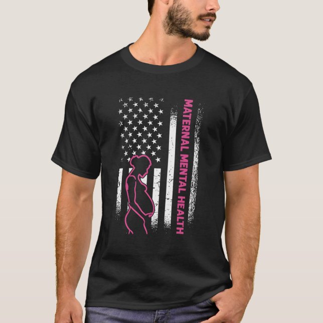 Camiseta Sensibilización sobre la salud de la bandera de lo (Anverso)