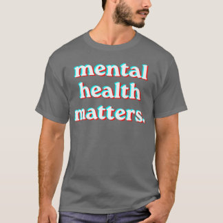 Camiseta Sensibilización sobre la salud mental Estilo azul 