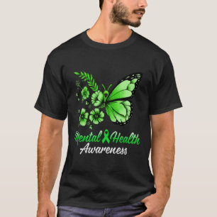 Camiseta Sensibilización sobre la salud mental Mariposa 1