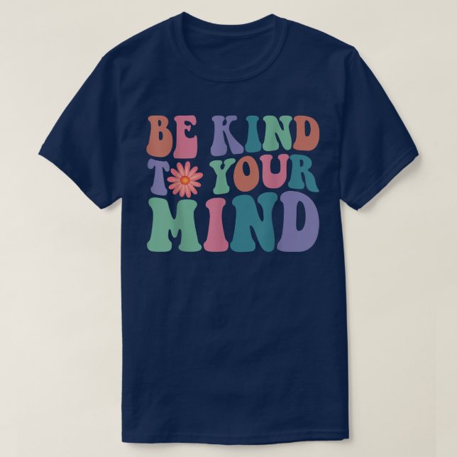 Camiseta Sensibilización Sobre La Salud Mental Tenga En Cue (Diseño del anverso)
