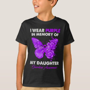Camiseta Sensibilización sobre la sobredosis de mariposa qu