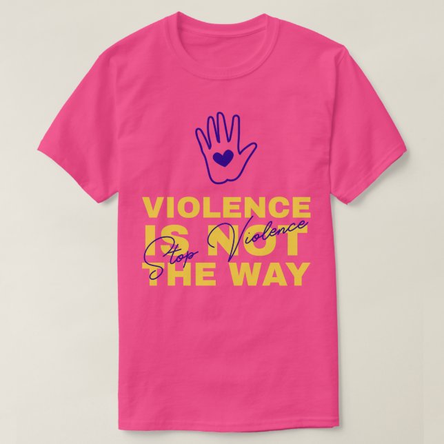 Camiseta sensibilización sobre la violencia doméstica 4 (Diseño del anverso)