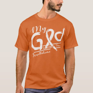 Camiseta Sensibilización sobre Mesotelioma Mi Dios Es Más F