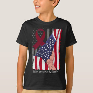 Camiseta Sensibilización sobre neuralismo cerebral Bandera 