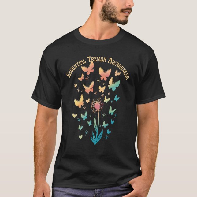 Camiseta Sensibilización sobre temblores esenciales Dandeli (Anverso)