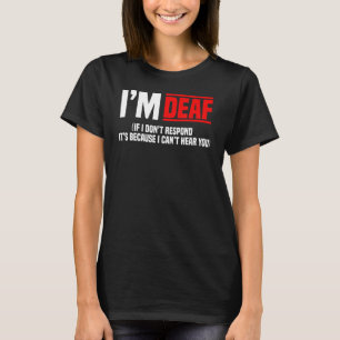 Camiseta Sensibilización sorda Ayuda de audición Implante A