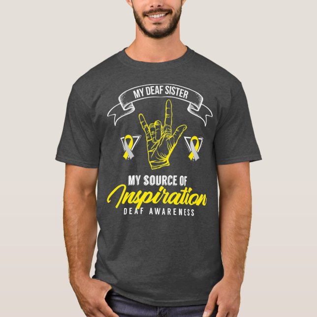 Camiseta Sensibilización Sorda Hermandad Sordera Lesiones A (Anverso)