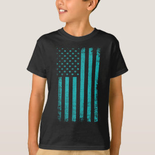 Camiseta Sensibilización suicida Bandera Estadounidense Ver